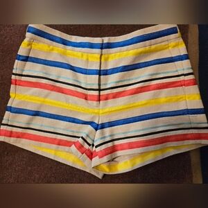 J. Crew Spring 2016 Stripe Shorts Size 6